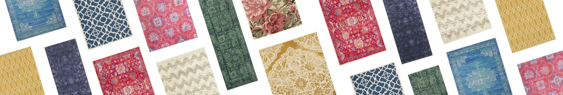display of area rugs